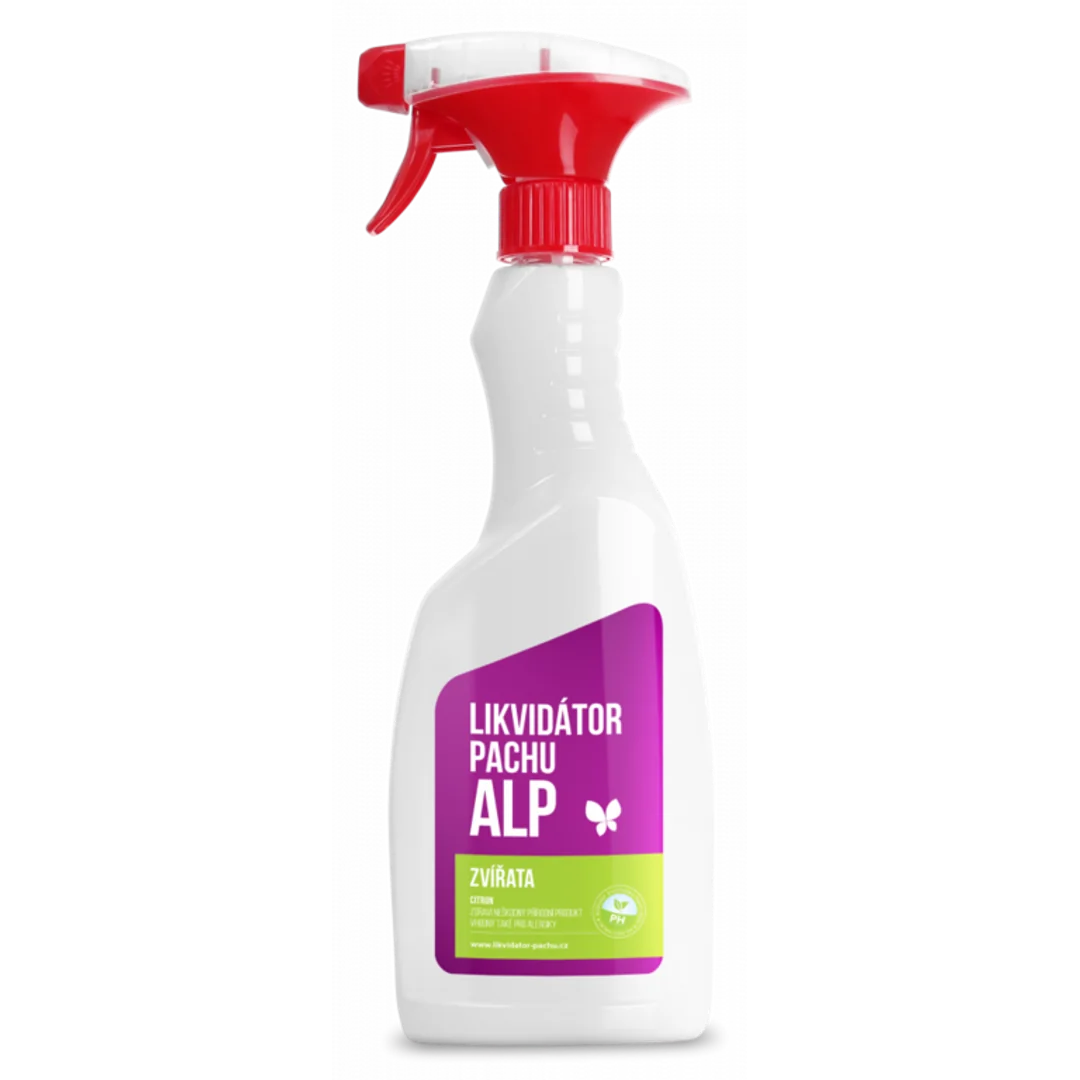 ALP likvidátor pachu zvieratá s rozprašovačom citrón 500ml
