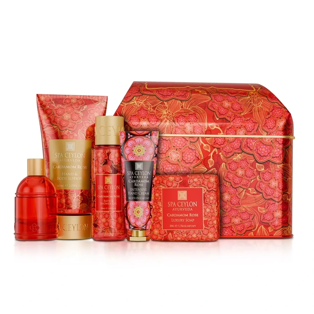 Kozmetická rozmaznávacia súprava Cardamom Rose kardamóm s ružou