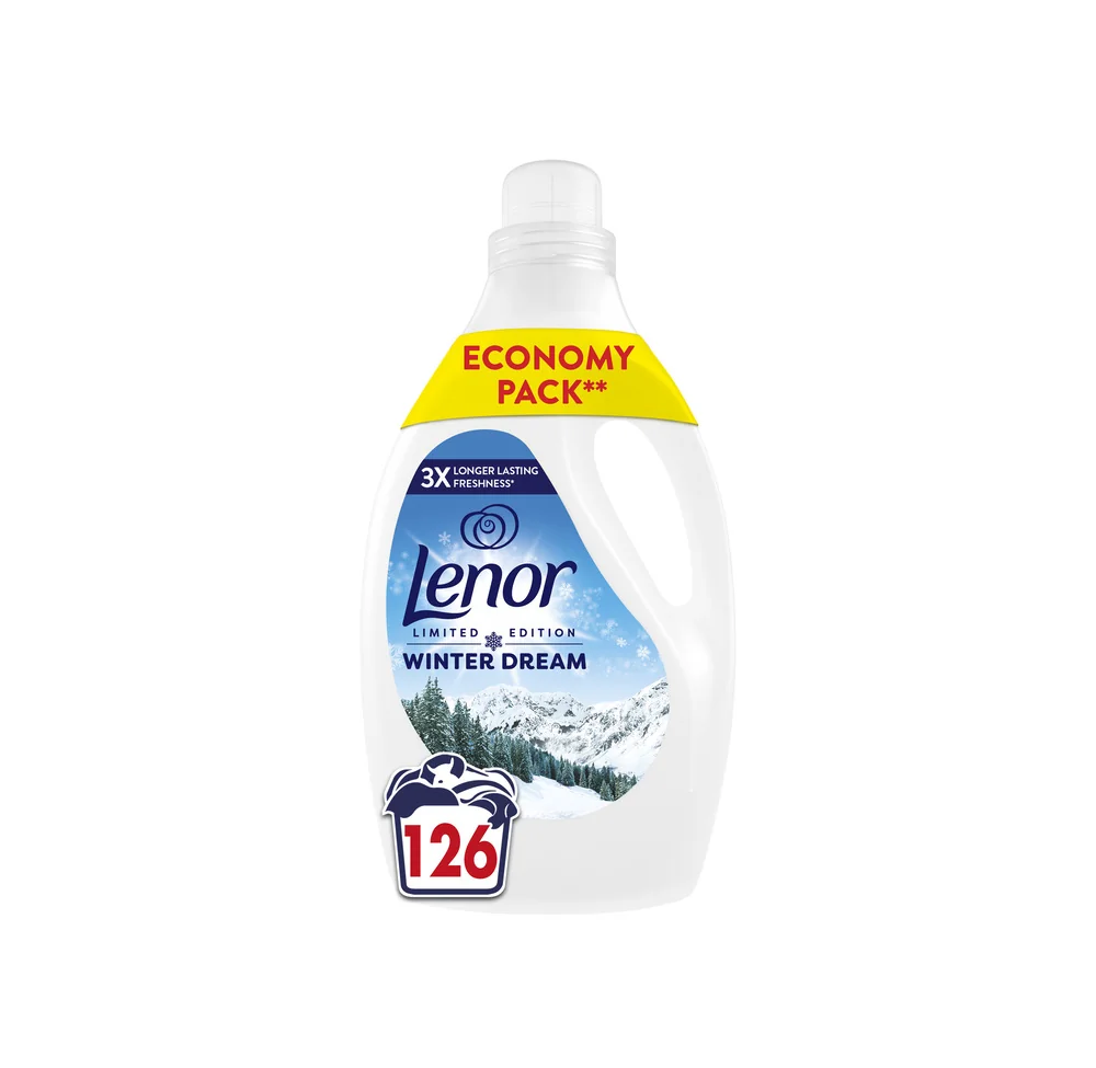 Lenor Aviváž, 126 Praní, Winter Dream, 3× Dlhšie Trvajúca Sviežosť 2650 ml