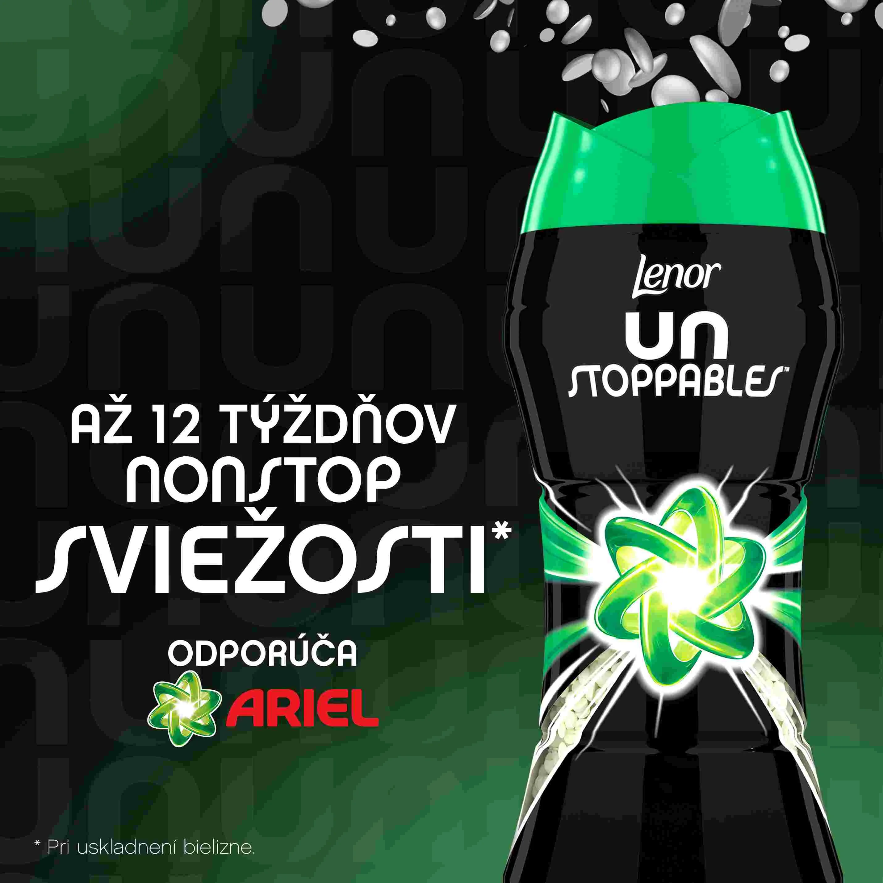 Lenor Unstoppable 285g Ariel scent 1×285 g, vonné perličky