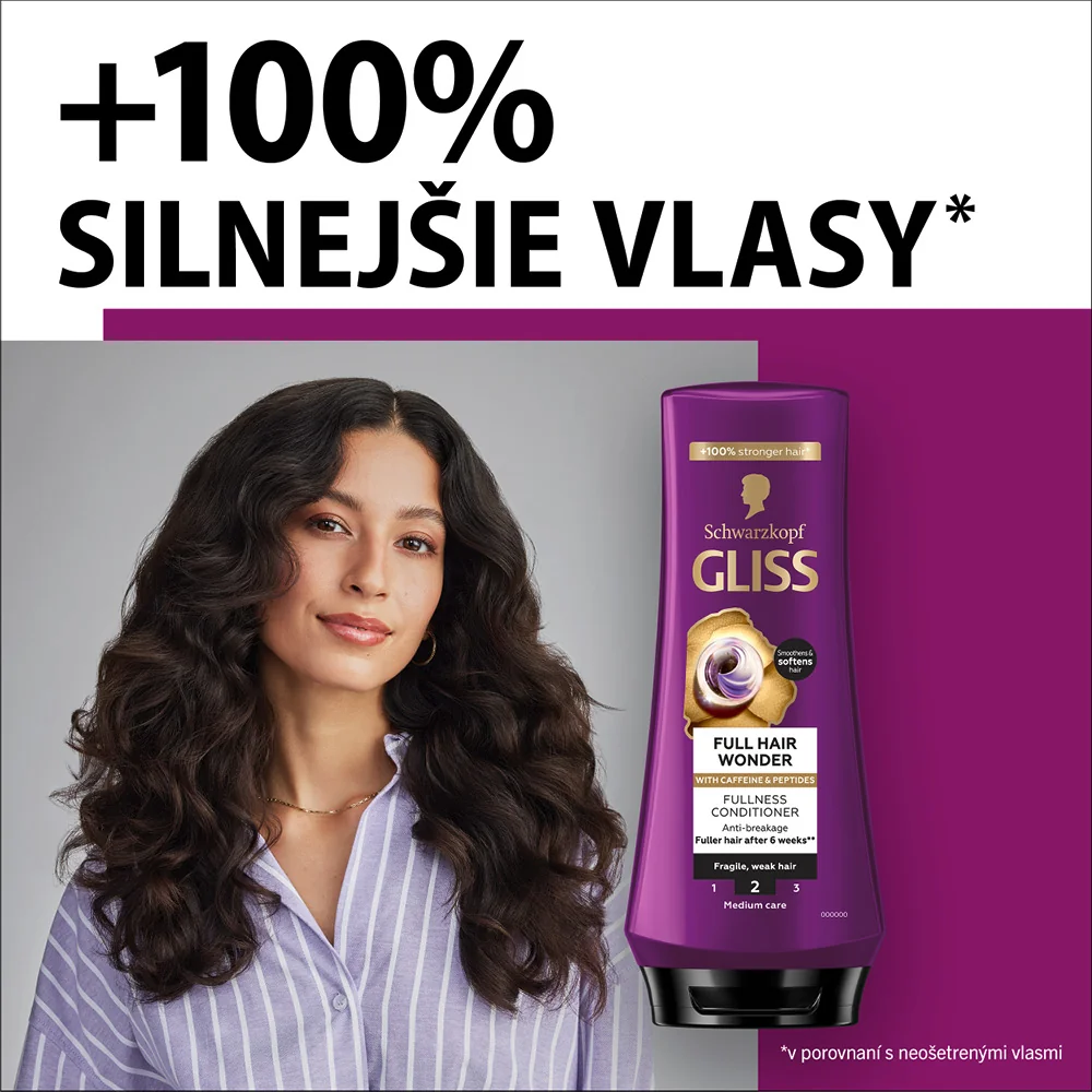 Schwarzkopf Gliss kondicionér Full Hair Wonder 200 ml 1×200 ml, kondicionér