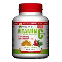 BIO Pharma Vitamín C so šípkami 1000 mg FORTE