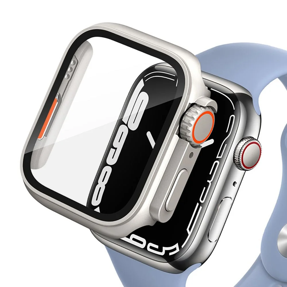Tech-Protect Defense 360 puzdro s ochranným sklom na Apple Watch 4/5/6/SE 44mm, titanium /SE 44mm, titanium