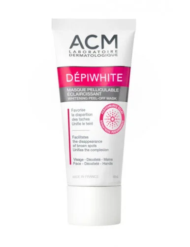ACM DÉPIWHITE zosvetľovacia zlupovacia maska 1×40 ml, pleťová maska