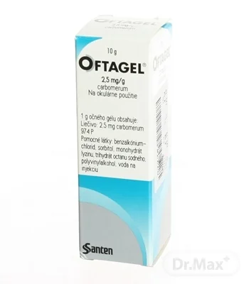 OFTAGEL 2,5 mg/g 1×10 g, gél