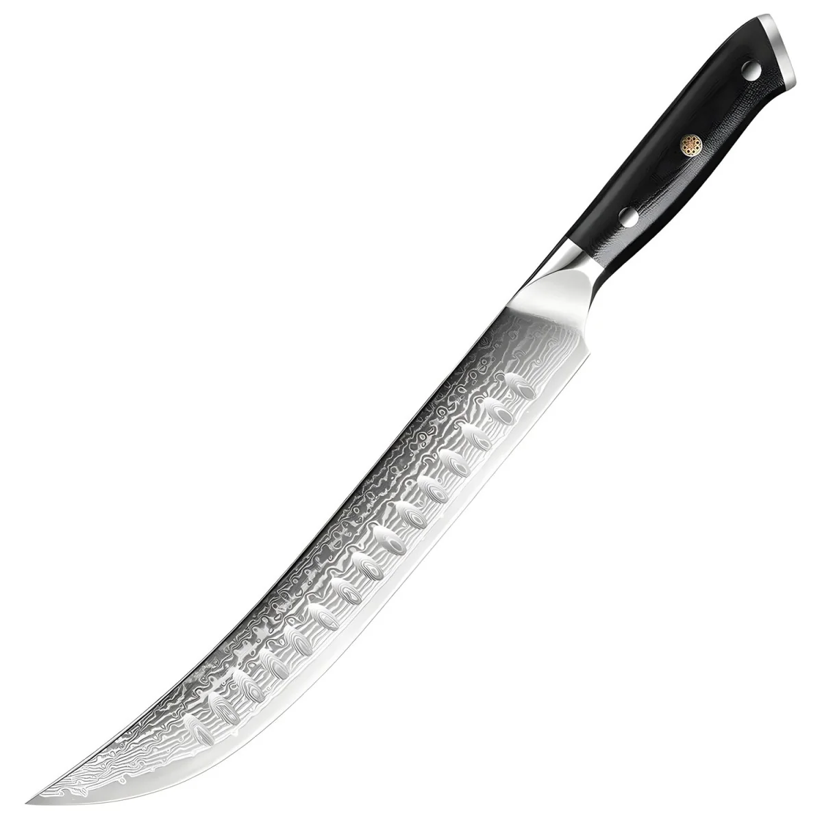 Damaškový kuchynský nôž Fuču-Slicing/Čierna
