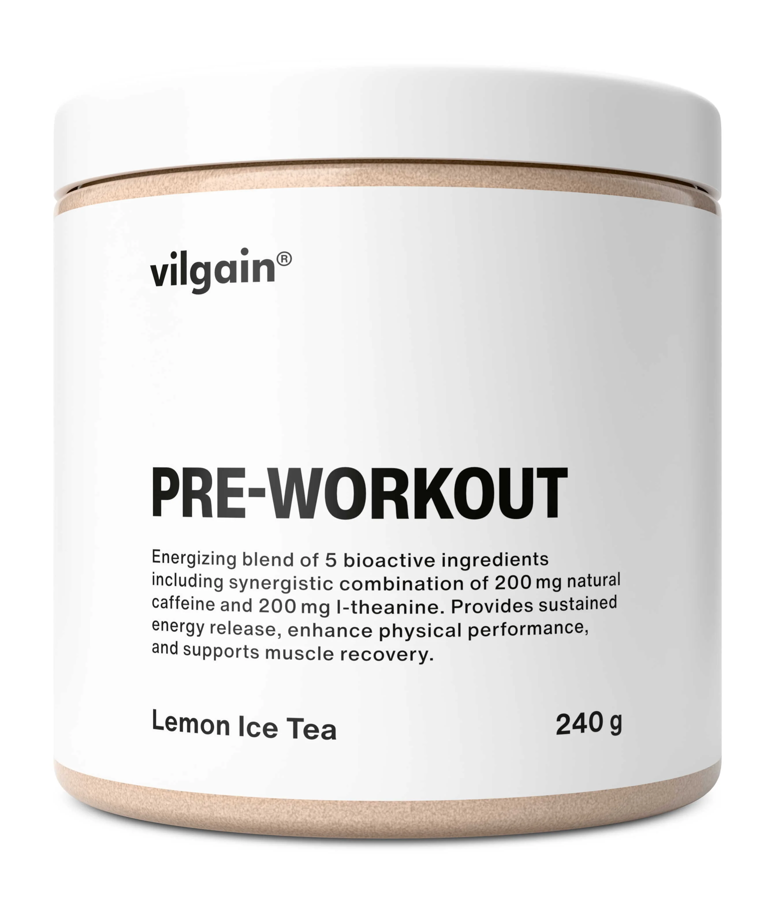 Vilgain Pre-Workout citrónový ľadový čaj 240 g
