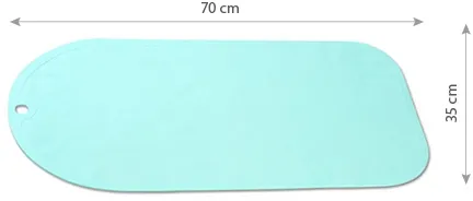 BABYONO Podložka protišmyková do vane modrá 70x35 cm 1×1 ks, protišmyková podložka