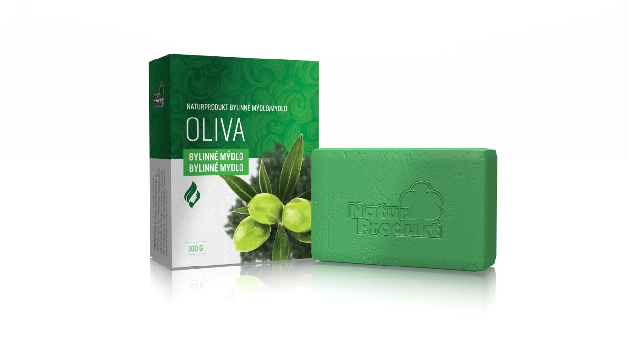 Naturprodukt bylinné mydlo OLIVA 1×100 g, prírodné mydlo