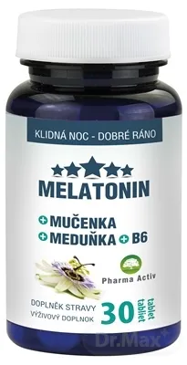 Pharma Activ MELATONÍN + Mučenka + Meduňka + B6
