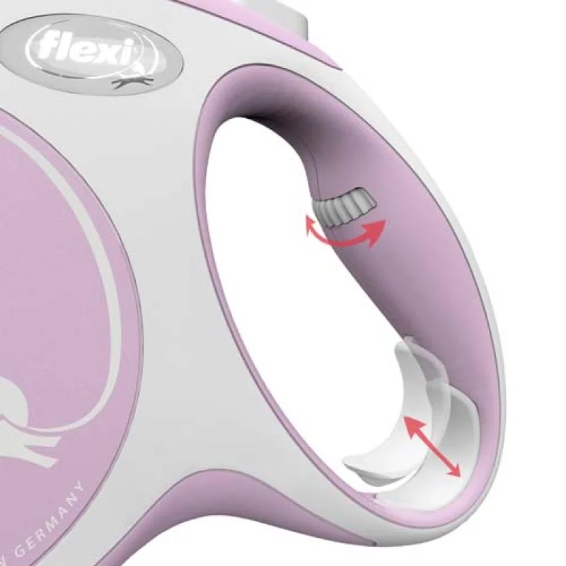 flexi New Comfort M popruh 5m ružová do 25kg