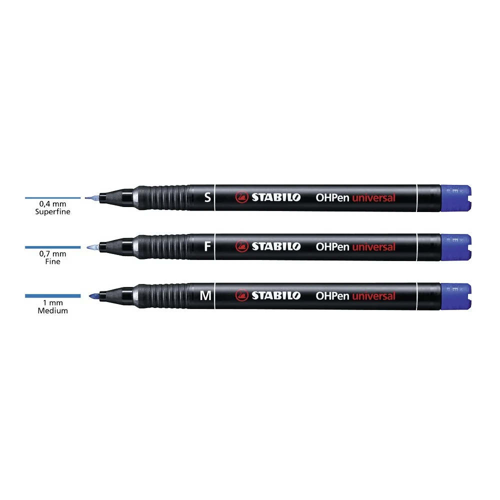 Permanentná fixka OHPen universal 843/8 medium 8 ks, sada