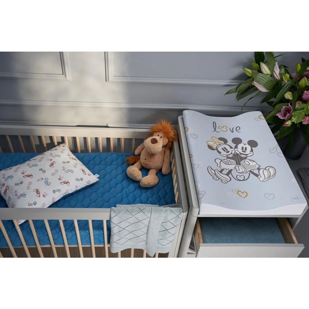 Podložka prebaľovacia mäkká COSY (50x70) Disney Minnie&Mickey Blue