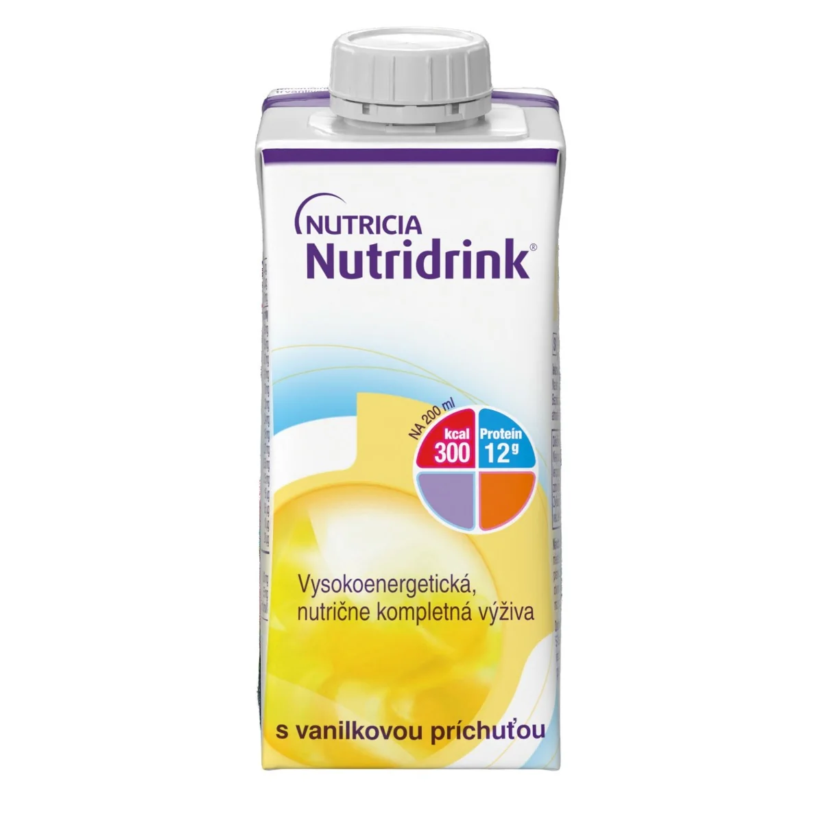 Nutridrink s vanilkovou príchuťou 1×200 ml, s vanilkovou príchuťou