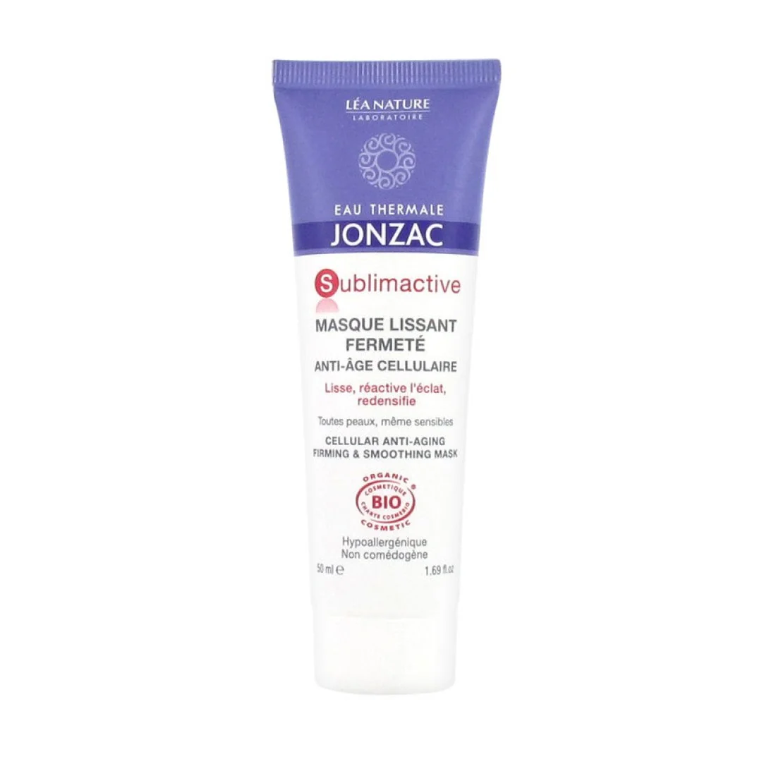 JONZAC Sublimactive Spevňujúca MASKA BIO vyhladzujúca, proti starnutiu pleti 1×50 ml, spevňujúca maska