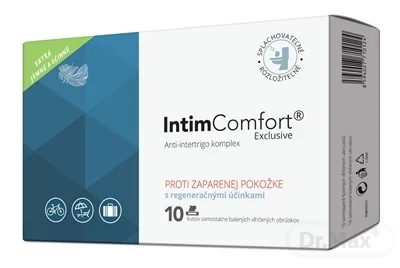 INTIMComfort Vlhčené obrúsky 1×10 ks, anti-intertrigo komplex