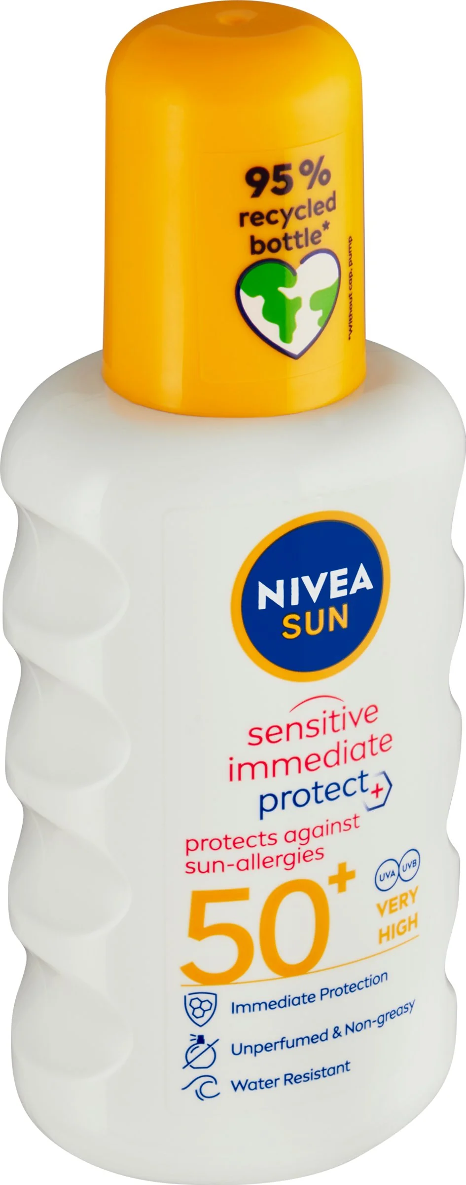 Nivea Sun Sprej na opaľovanie Sensitive OF50+ 1×200 ml, sprej na opaľovanie