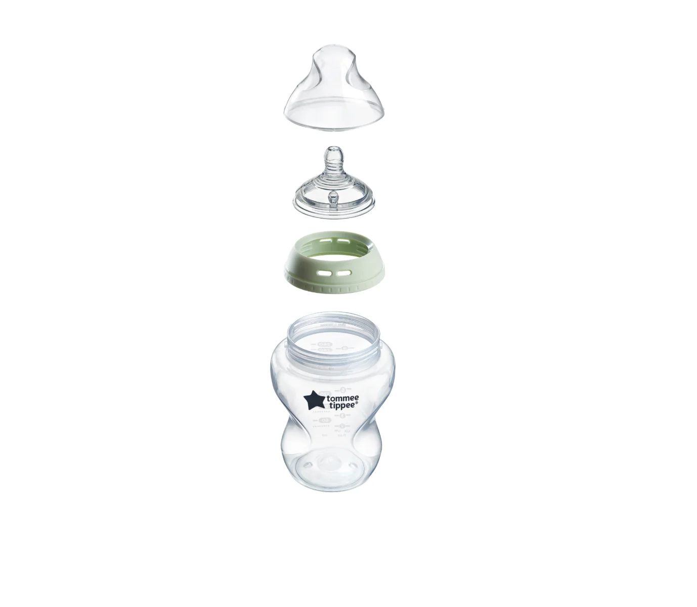 Tommee Tippee Natural Start Sklenená Samoterilizačná Dojčenská Fľaša s ANTI-COLIC cumlíkom Pomalý Prietok 250 ml, 0m+ 1×1 ks, dojčenská fľaša