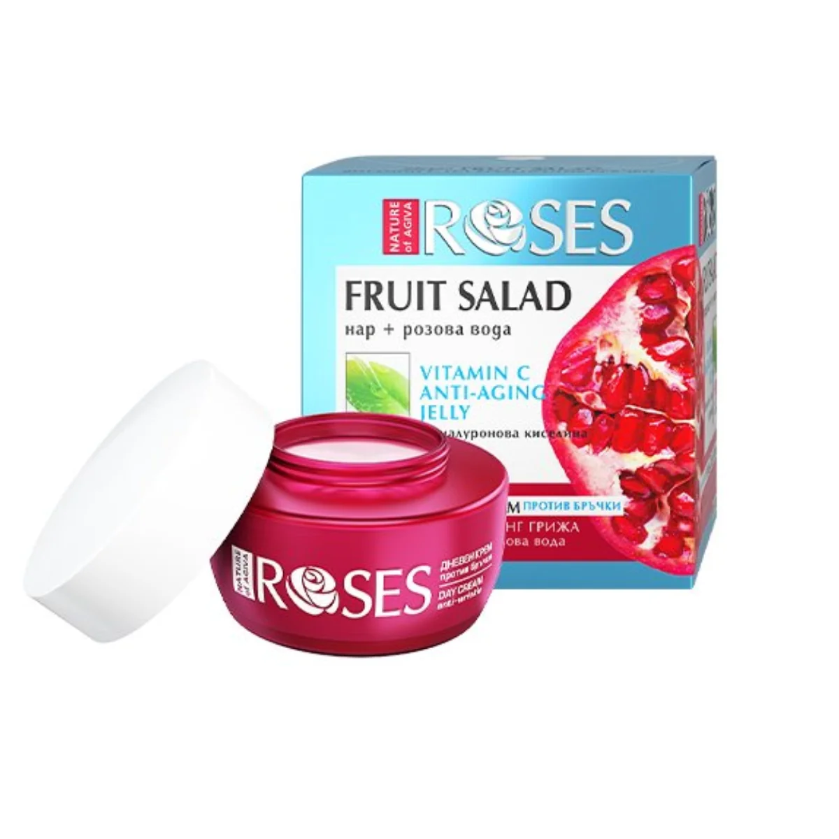 FRUIT SALAD vitamín C gélový krém proti vráskam s extraktom z granátového jablka a ružovou vodou 50 ml - NATURE OF AGIVA