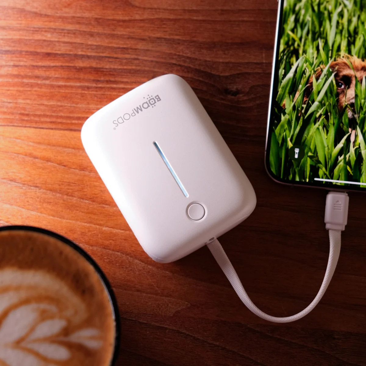 Powerbanka BOOMPODS Loop 10000mAh biela