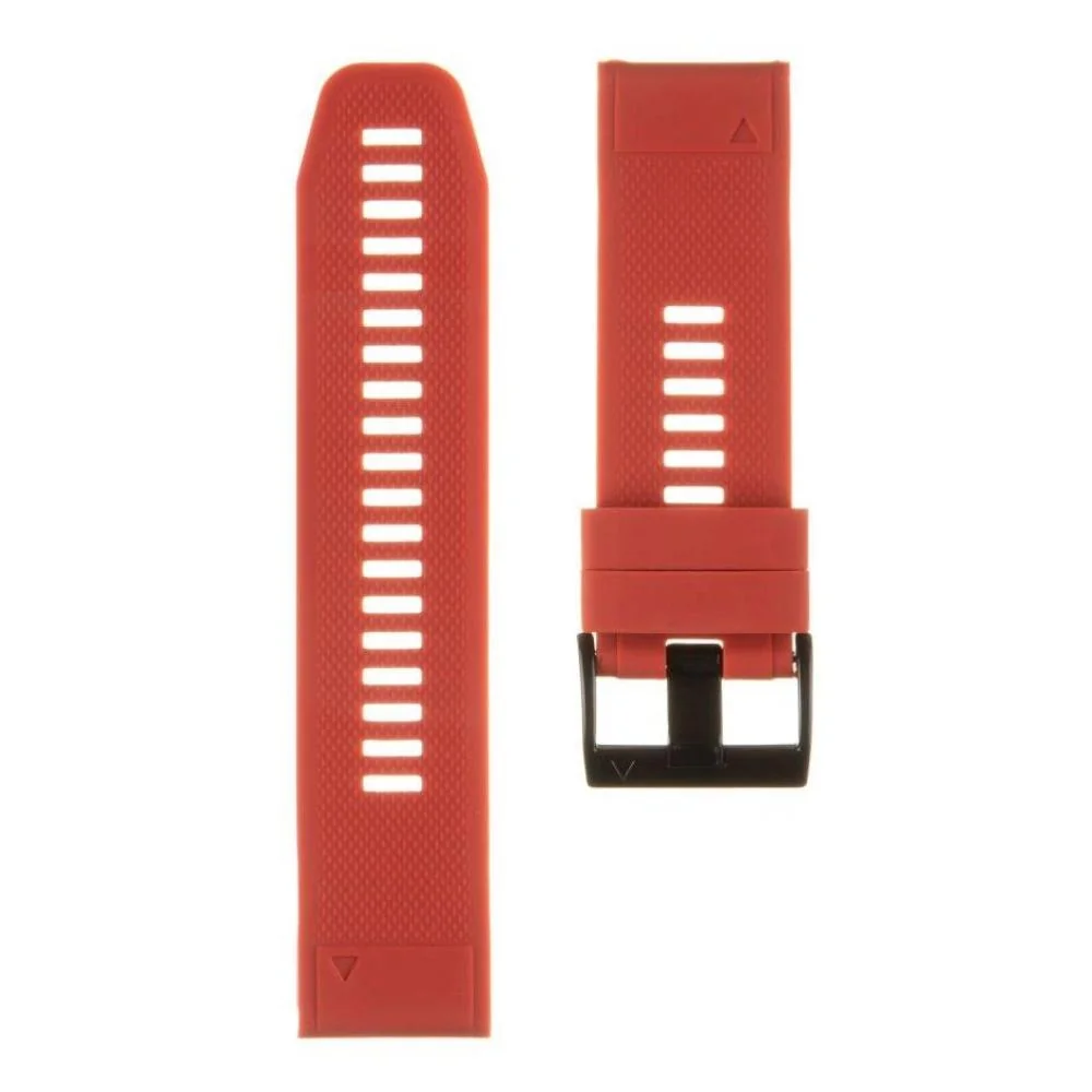 Silikónový Remienok pre hodinky, QuickFit - 26mm - Červ H26391