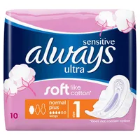 Always Ultra Single 10ks Sensitive Normal Plus