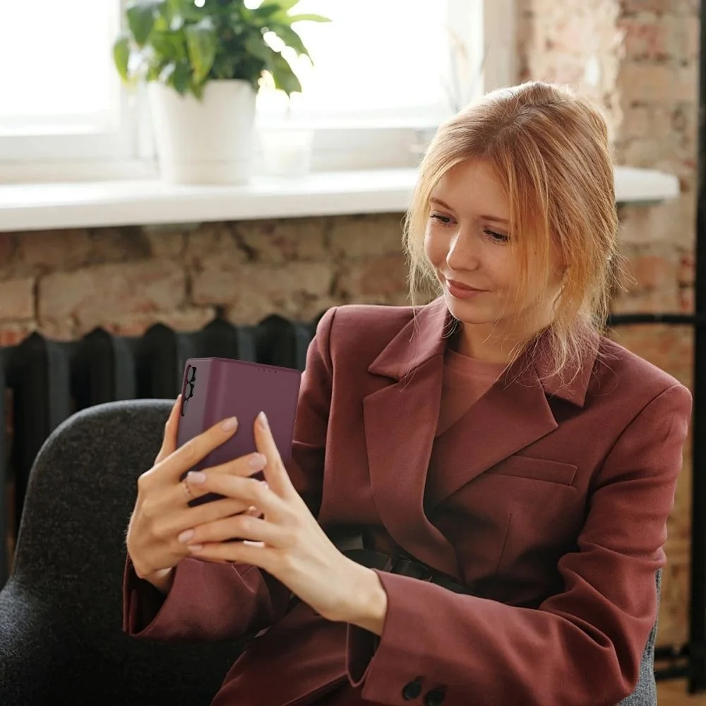 Tech-Protect Wallet knižkové puzdro na Samsung Galaxy A27 5G, mulberry