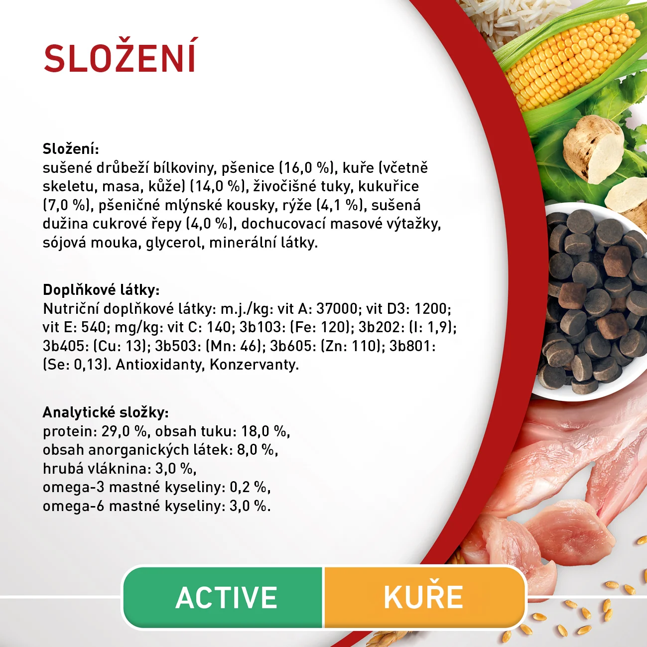 Purina ONE Mini Active granule pre psov kura 800 g 1×800 g, kompletné krmivo pre dospelých psov