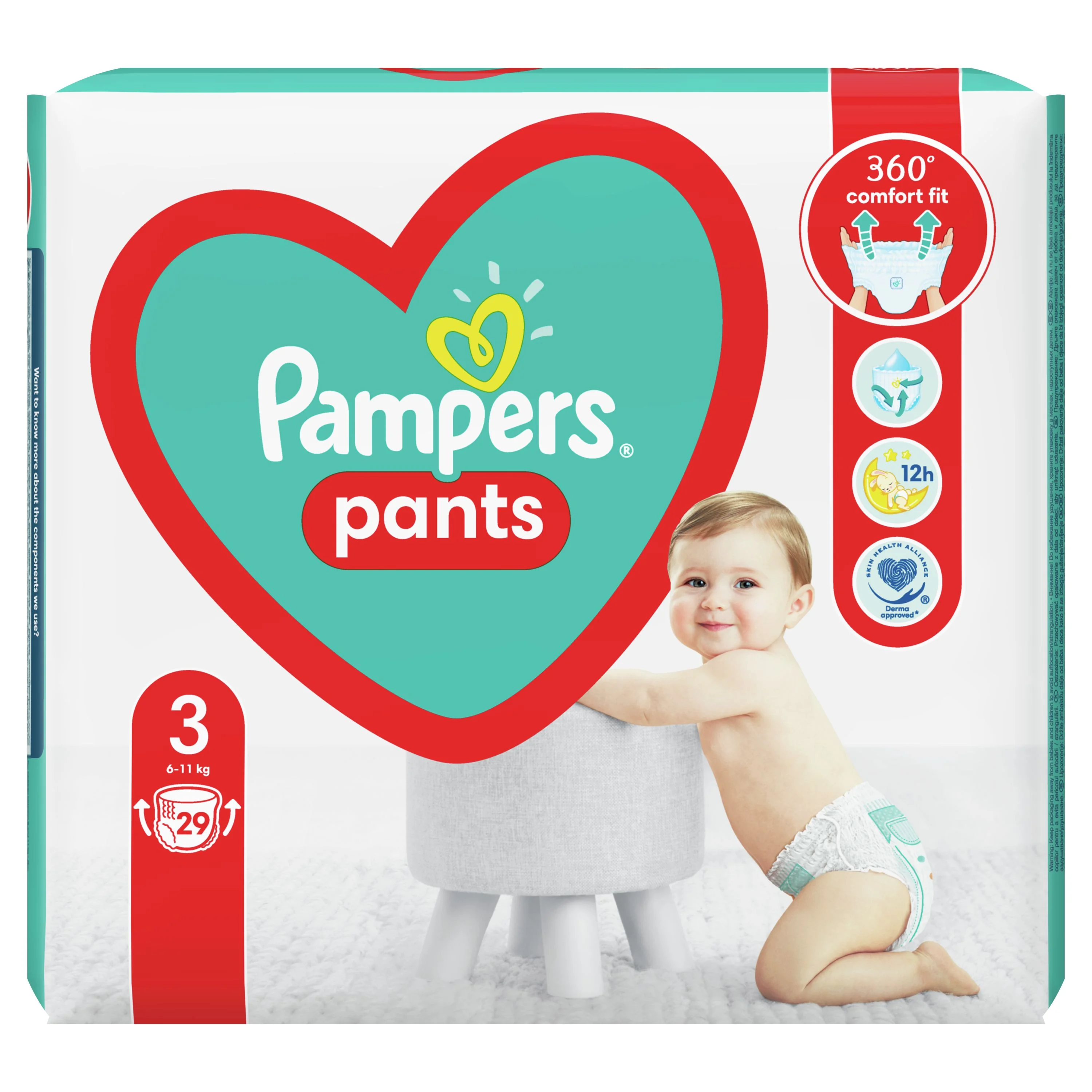 Pampers Pants CP S3 1×29 ks, veľkosť S3, detské plienky