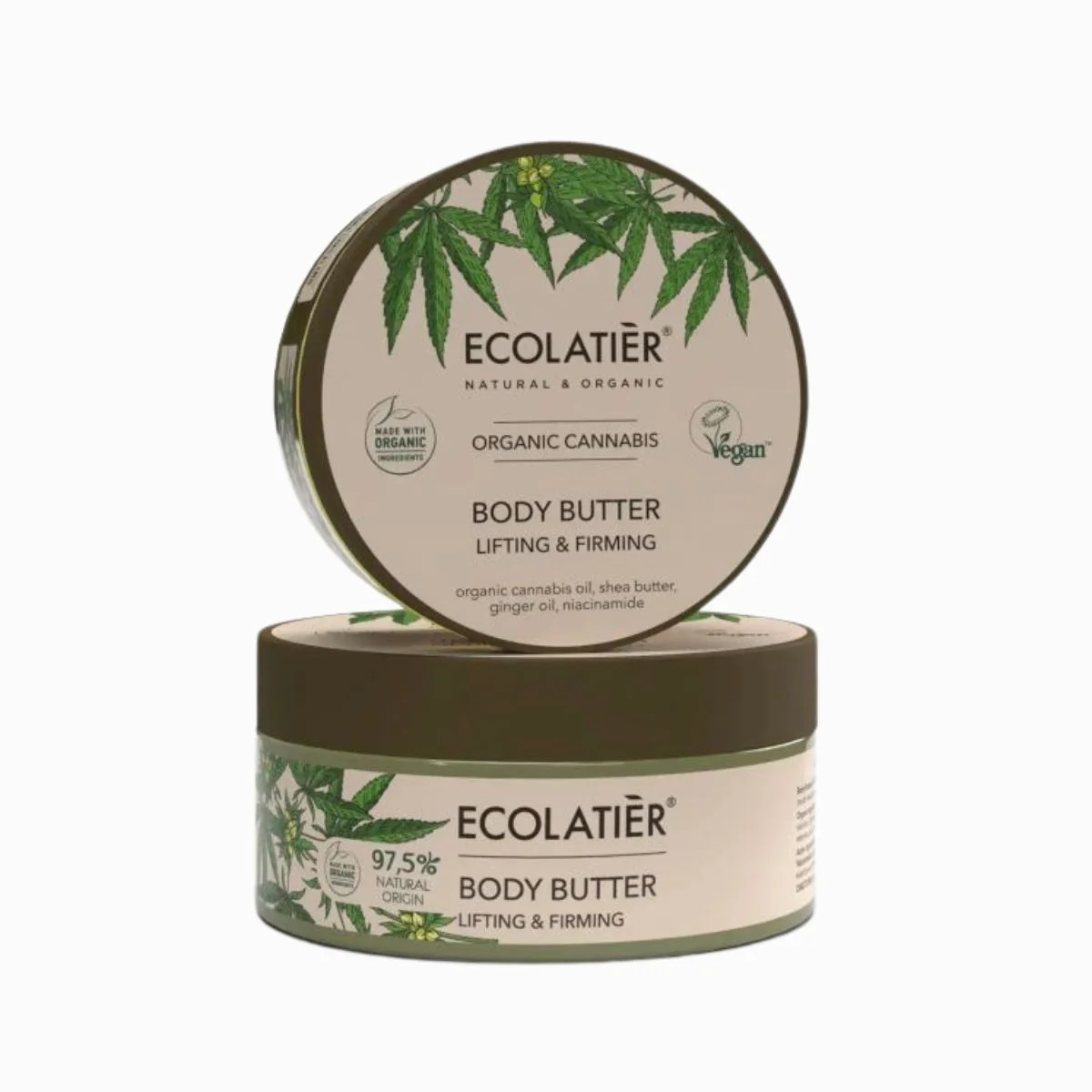 Telové maslo spevňujúce Organic Cannabis - 200 ml - Ecolatier