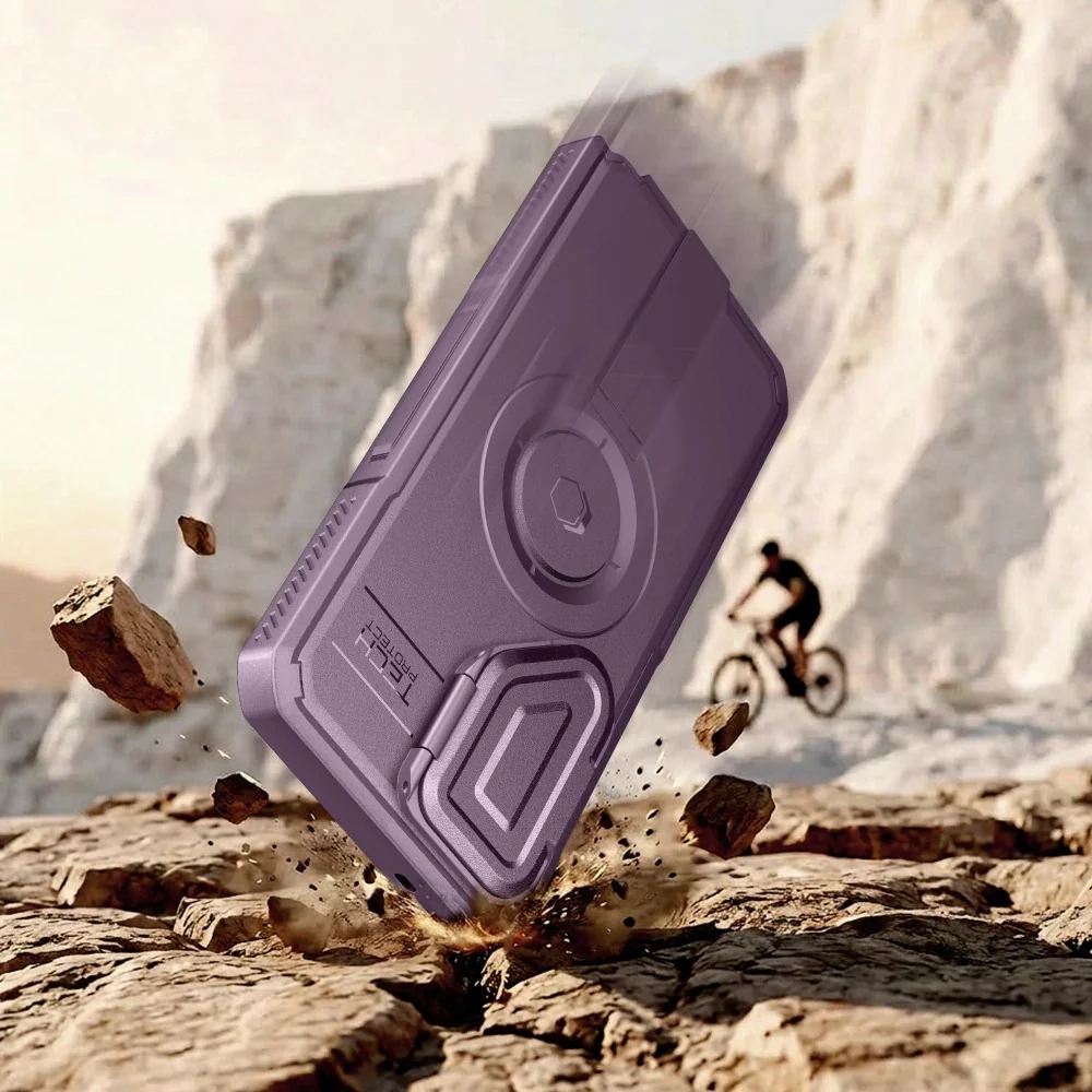Tech-Protect Kevlar MagSafe kryt na Samsung Galaxy S26 Ultra, fialový