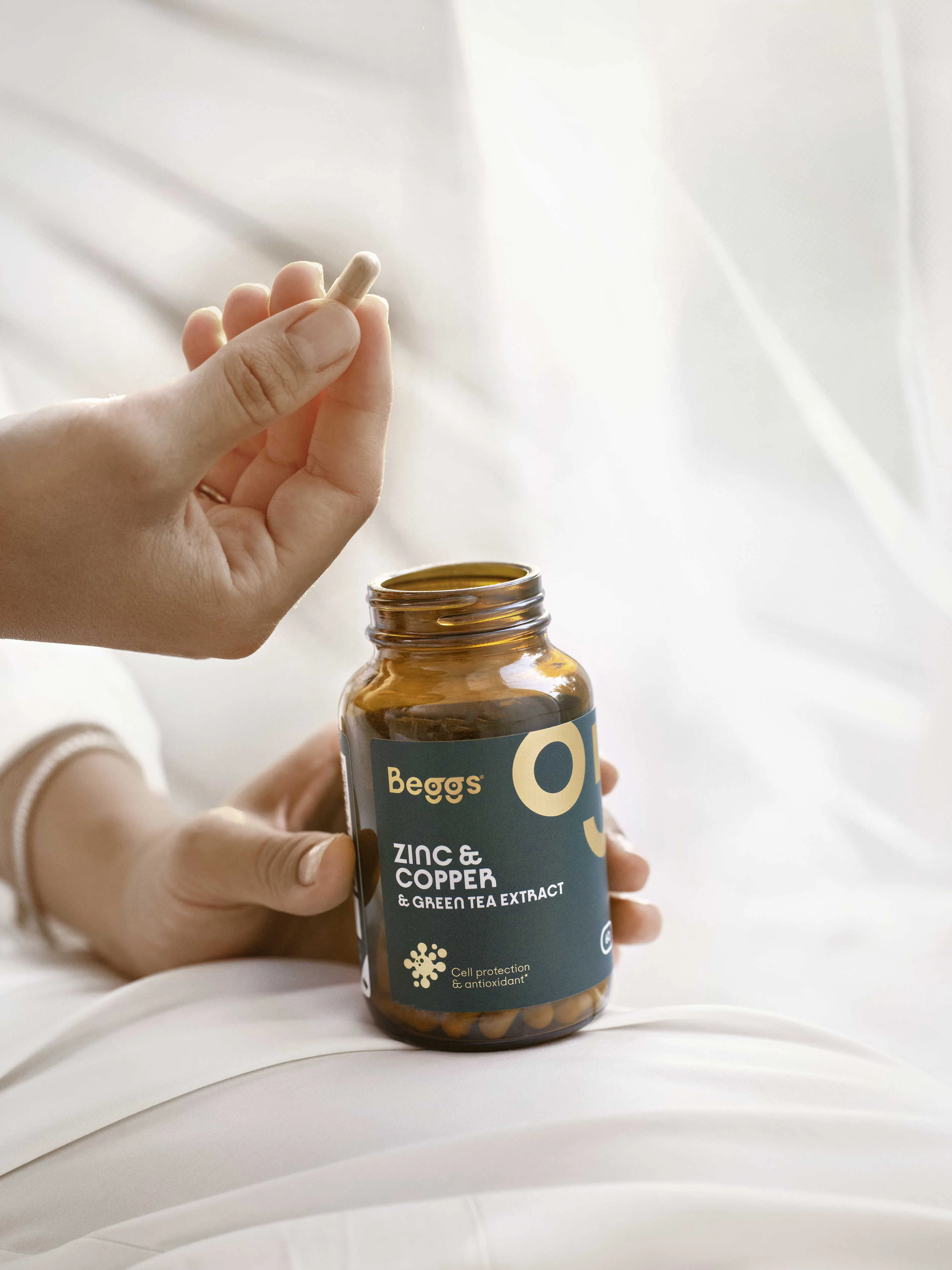 Beggs Zinc + Copper + Green tea extract 60 cps