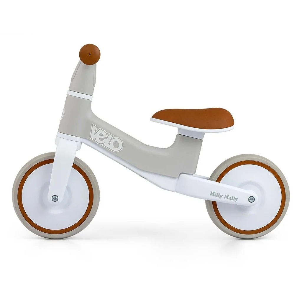 Detský balančný bicykel Milly Mally Velo Brown , 20C55819