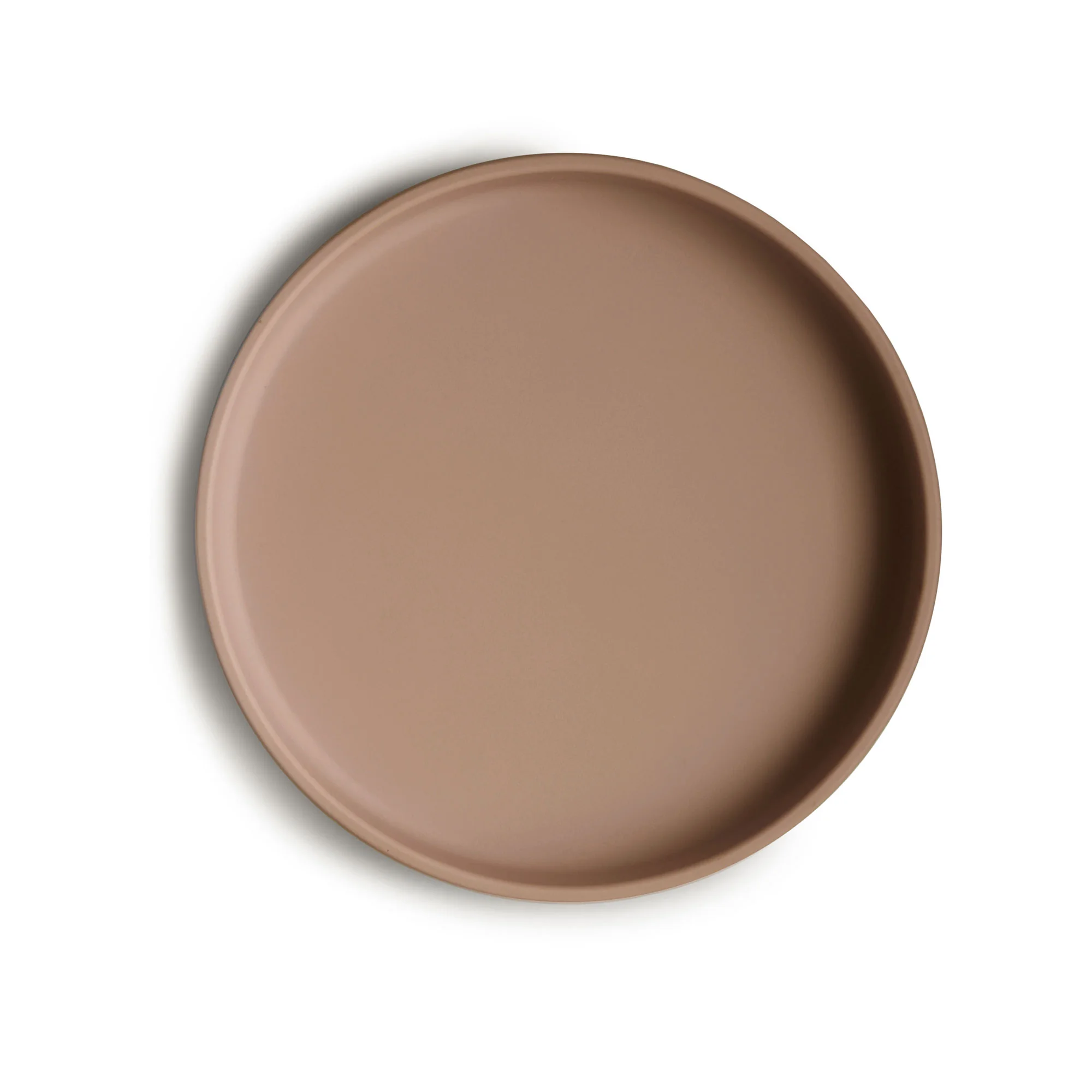 Mushie Classic silikónový tanier s prísavkou Natural