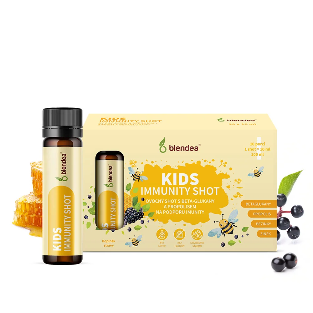 Blendea Kids Immunity Shot s propolisom a beta-glukánmi 10x10 ml
