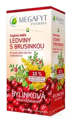 MEGAFYT Bylinková lekáreň OBLIČKY S BRUSNICOU 20×1,5 g, čajová zmes