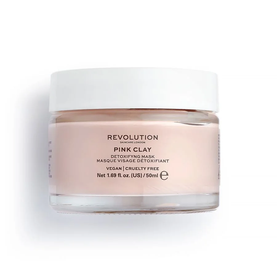 Revolution Skincare Pink Clay Detoxifying maska na tvár 1×50 ml, maska na tvár
