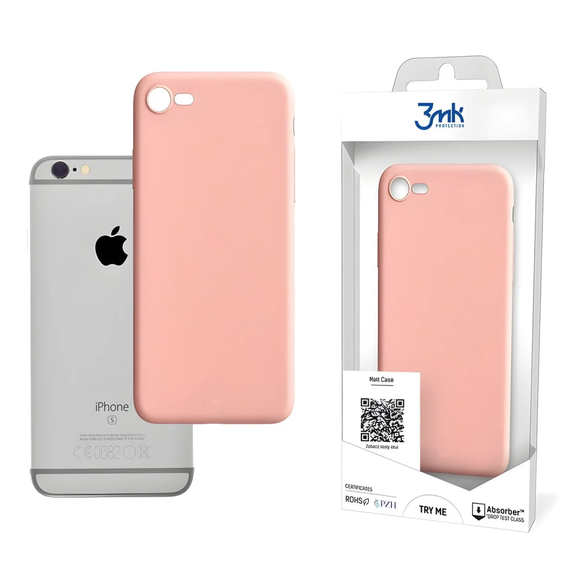 Matné puzdro pre Apple iPhone 6/iPhone 6s - Ružová 3mk Matt Case