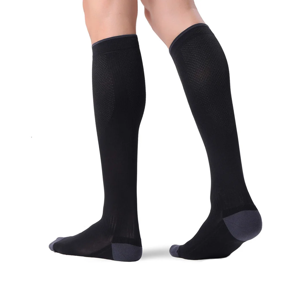 Kompresné podkolienky unisex tmavomodré L/XL