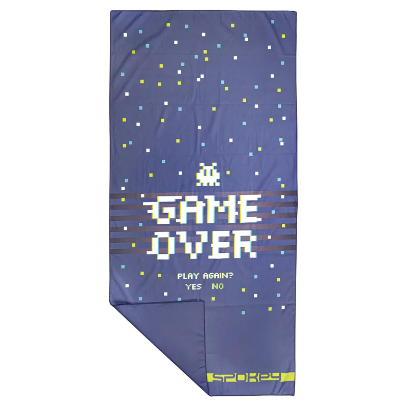 SPOKEY - GAME OVER Rýchloschnúci športový uterák 80x160cm