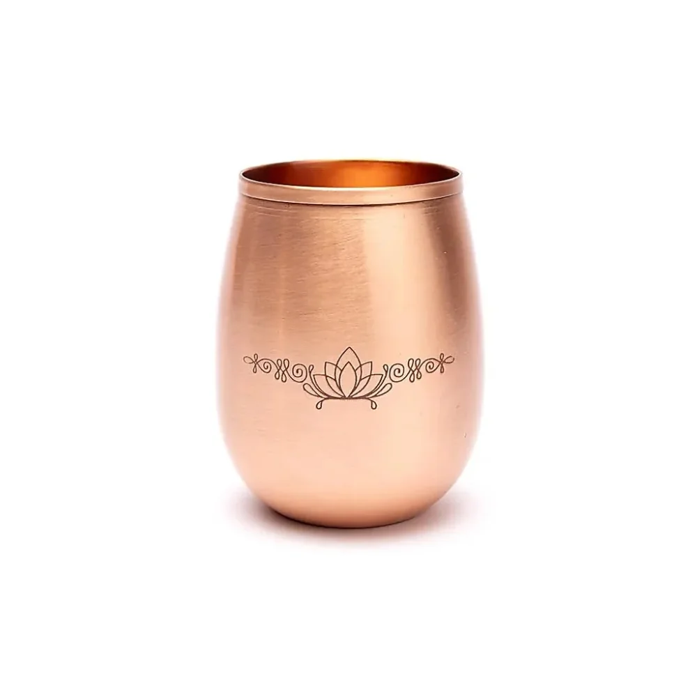 Medený pohár s lotusom 350 ml
