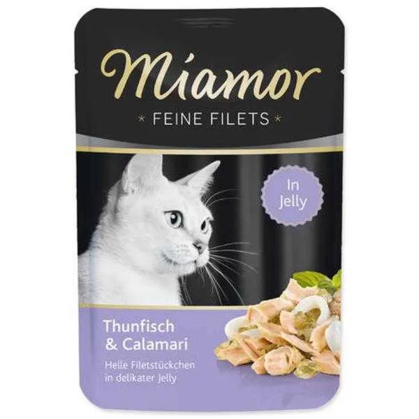 Miamor Kapsička Feine Filets Tuniak+Calamari 100g