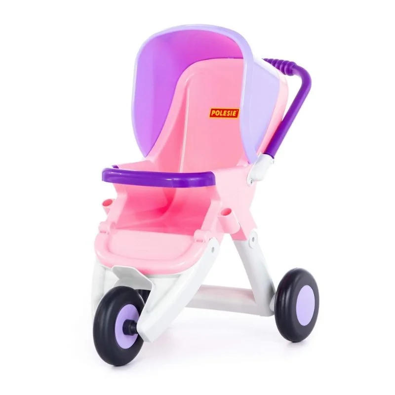 Trojkolesový kočík pre bábiky Anita rúžový , 8PL95206