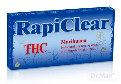 RapiClear THC (Marihuana) 1×1 ks, IVD, test drogový na samodiagnostiku