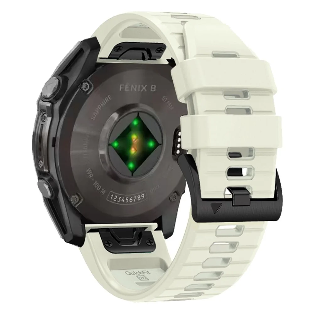 Tech-Protect Silicone Line remienok na Garmin Fenix 5x / 5x Plus / 6x / 6x Pro / 7x / 8 51mm, titanium