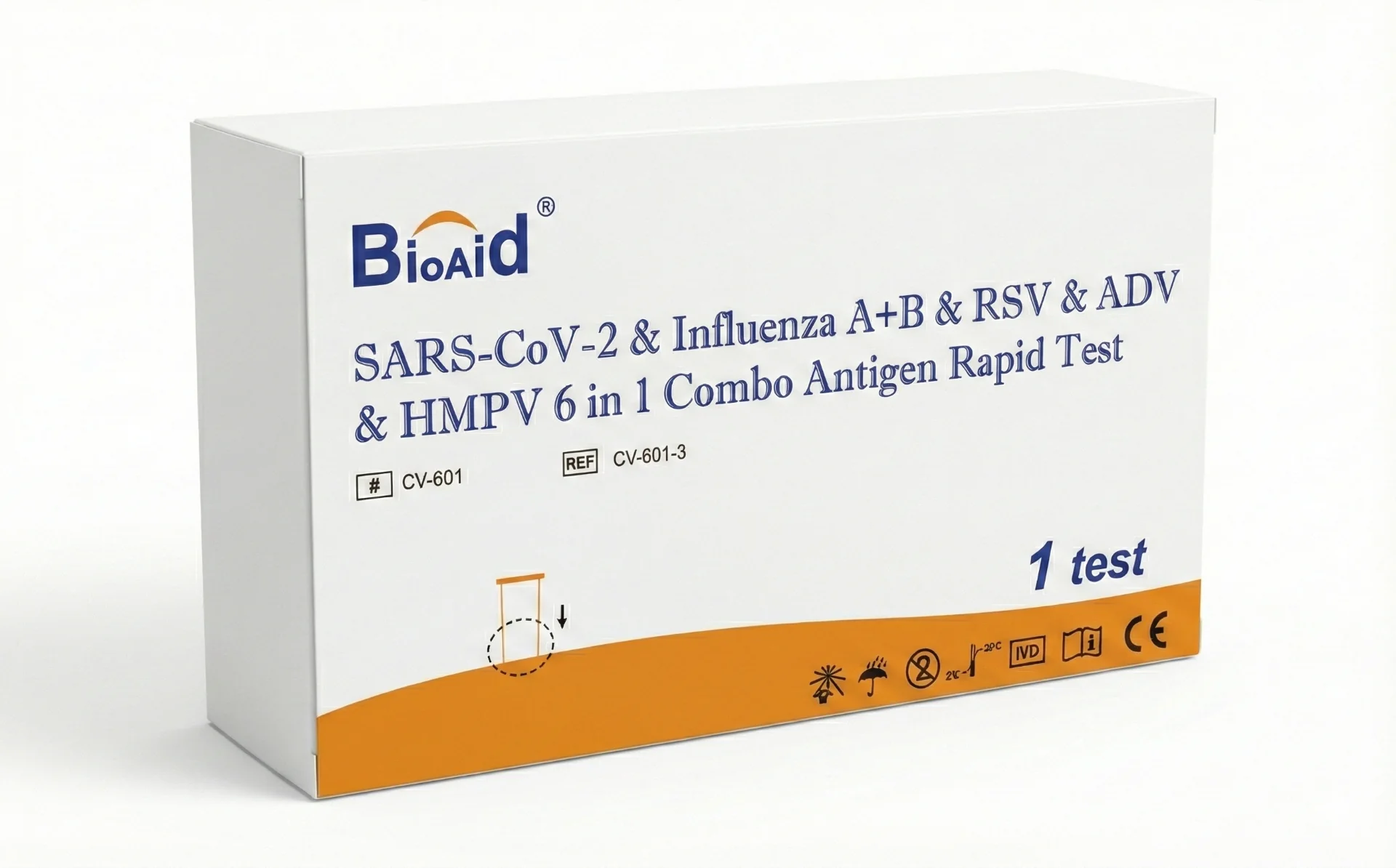 BioAid Combo 6 in 1 Antigen Rapid Test 1 ks