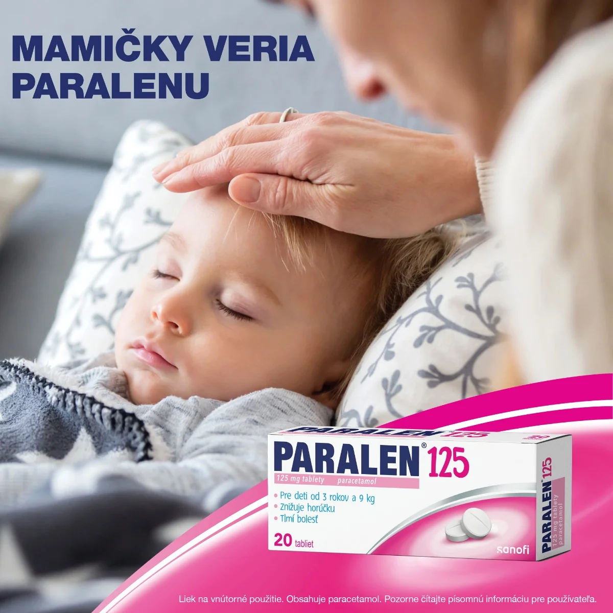 Paralen Pre deti 125 mg 20 tbl