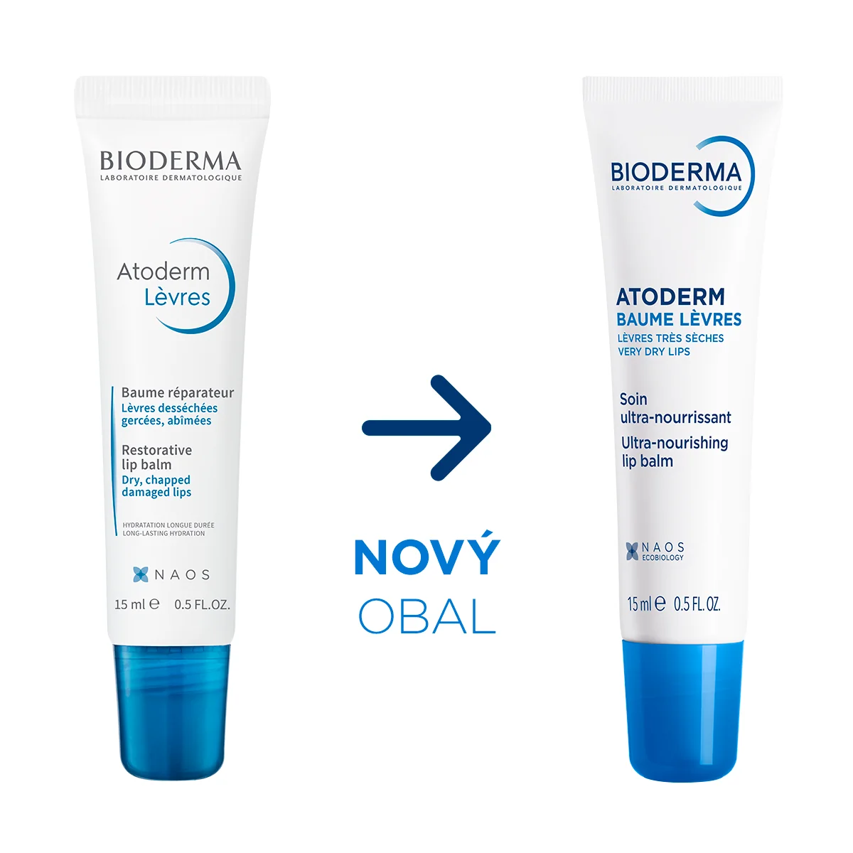BIODERMA Atoderm Balzám na pery 15 ml
