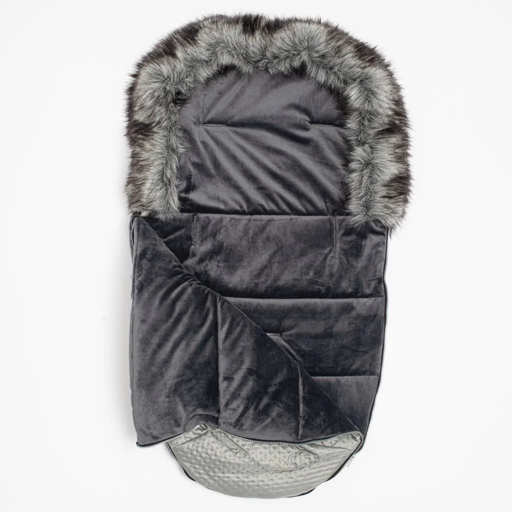Zimný fusak New Baby Lux Fleece grey , 20C53455