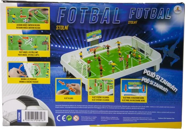 Alltoys stolný futbal malý 1×1 ks, stolný futbal